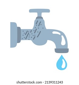 water tap faucet with drop