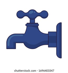 water tap faucet isolated icon vector illustration design