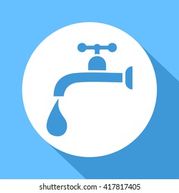 water tap flat icon