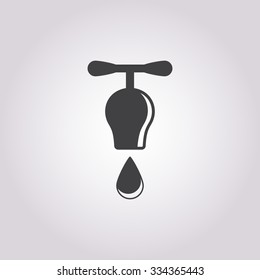 Water tap icon. 