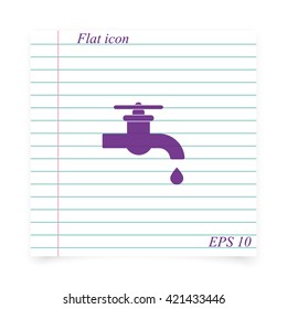 Water tap icon.