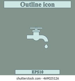 Water tap icon.