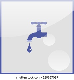 Water tap icon.