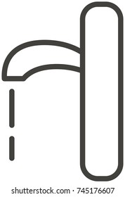 Water tap icon with water