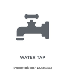 Water tap icon. Water tap design concept from Ecology collection. Simple element vector illustration on white background.