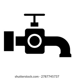 Water Tap Icon Element For Design