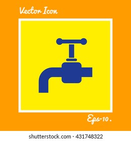 Water  Tap Icon. Eps-10.