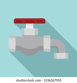 Water tap icon. Flat illustration of water tap vector icon for web design