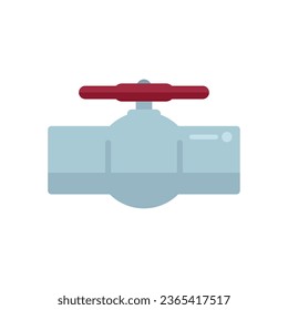 Water tap icon flat vector. Pipe sewer. Faucet sink isolated