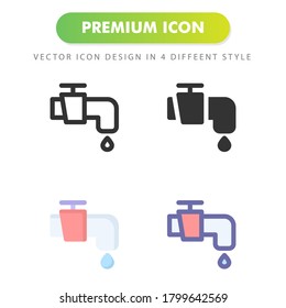 water tap icon isolated on white background. for your web site design, logo, app, UI. Vector graphics illustration and editable stroke. EPS 10.