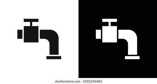 Water tap icon logo set vector