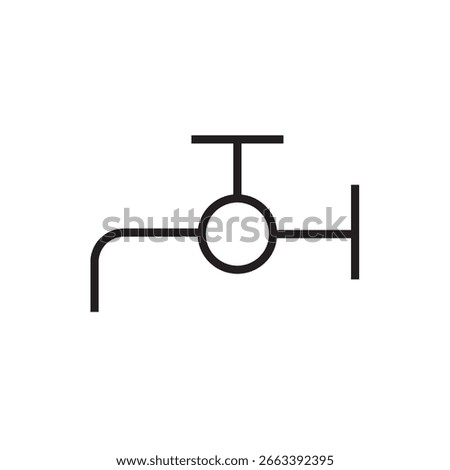 water tap icon outline editable stroke line drawing eps