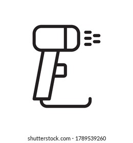 Water Tap icon outline vector. isolated on white background