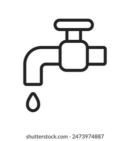 Water Tap Icon Perfect for Plumbing and Water Conservation Themes