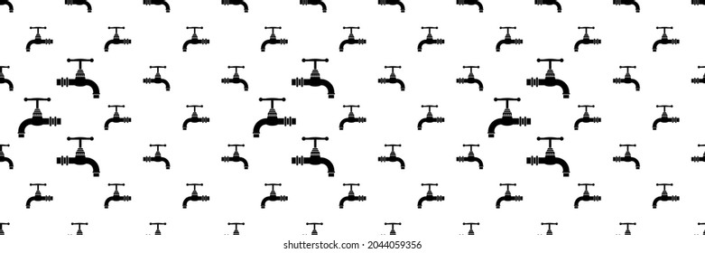 Icono De Golpe De Agua Patrón Sin Maravilla, Faucet, Ilustración De Arte Vector Spigot