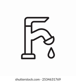 water tap icon sign vector