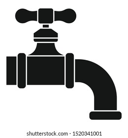 Water tap icon. Simple illustration of water tap vector icon for web design isolated on white background