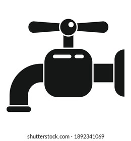 Water tap icon. Simple illustration of water tap vector icon for web design isolated on white background