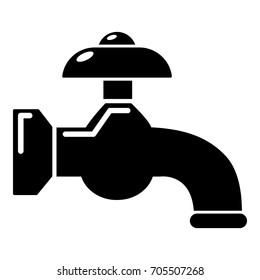 Water tap icon. Simple illustration of water tap vector icon for web