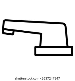 water tap icon Simple thin line stroke