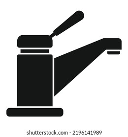 Water tap icon simple vector. Repair pump. Sink faucet