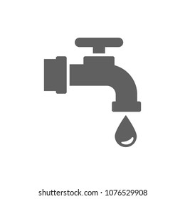 Water tap icon in trendy flat style isolated on white background. Symbol for your web site design, logo, app, UI. Vector illustration, EPS
