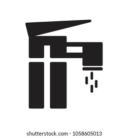 water tap  icon vector