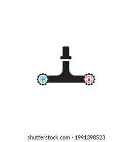 Water tap icon vector design template