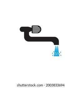 Water tap icon vector design template