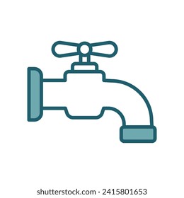 water tap icon vector design template simple and clean