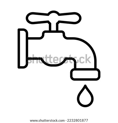 water tap icon vector design template in white background