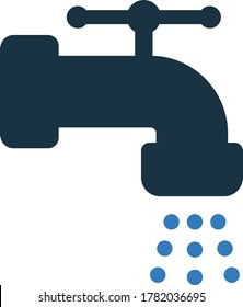 Water tap icon / vector graphics