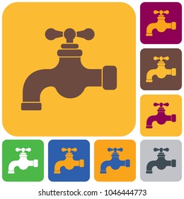 Water tap icon. Vector illustration