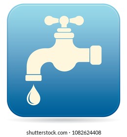 Water tap icon. Vector illustration