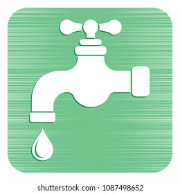 Water tap icon. Vector illustration