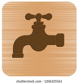 Water tap icon. Vector illustration

