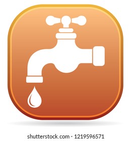 Water tap icon. Vector illustration