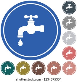 Water tap icon. Vector illustration