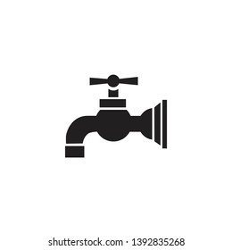 Water tap icon. Vector illustration isolated on white background