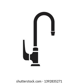 Water tap icon. Vector illustration isolated on white background