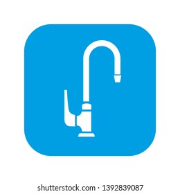 Water tap icon. Vector illustration isolated on white background