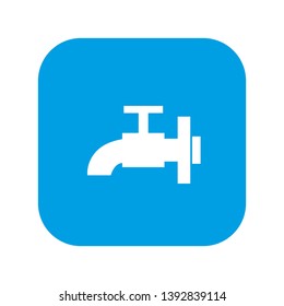 Water tap icon. Vector illustration isolated on white background