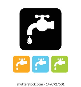 Water tap icon vector illustration eps10