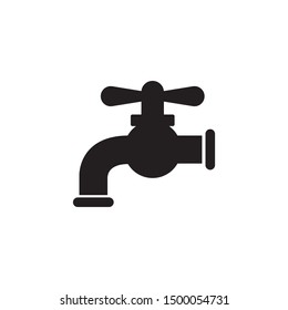 water tap icon vector illustration logo template