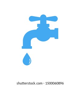 water tap icon vector illustration logo template