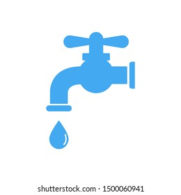 water tap icon vector illustration logo template