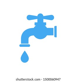 water tap icon vector illustration logo template