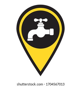 Water tap icon. Vector illustration

