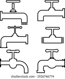 Ilustración del vector de iconos de punteo de agua