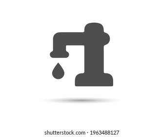 Wasserhahn-Symbol. Vektorgrafik